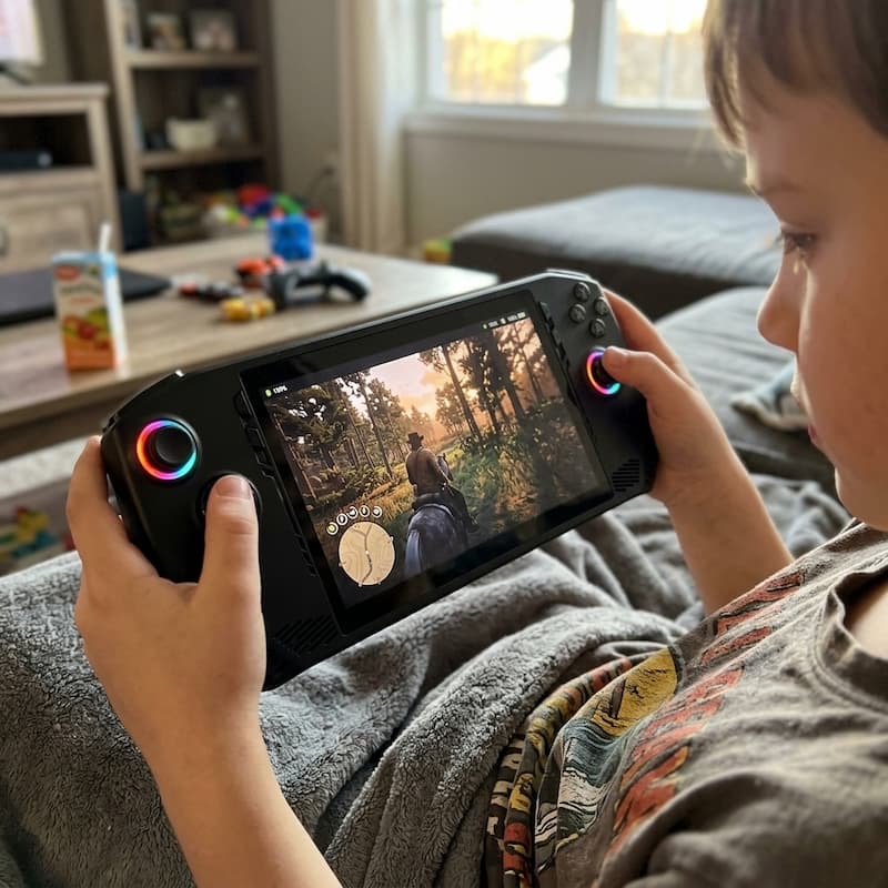 Bambino che gioca a Red Dead Redemption su Royal Game